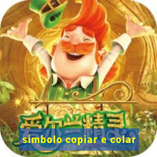 simbolo copiar e colar